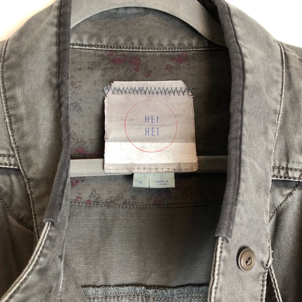 Anthropologie Hei Hei Gray Anorak Jacket - Picture 4 of 8
